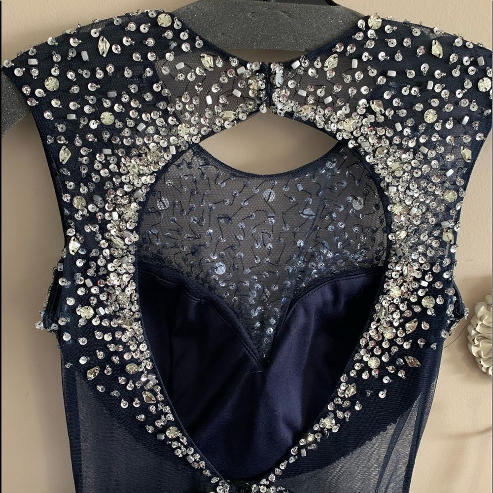 Jasmine Embellished Gown (Navy) main image 1